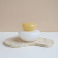 Garrafa Orb Branco e Amarelo