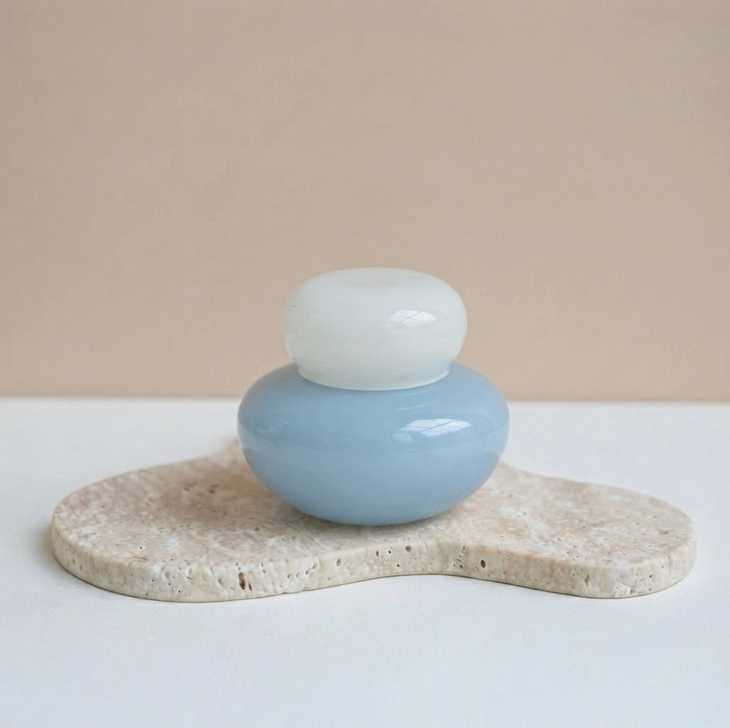 Garrafa Orb Azul e Branco