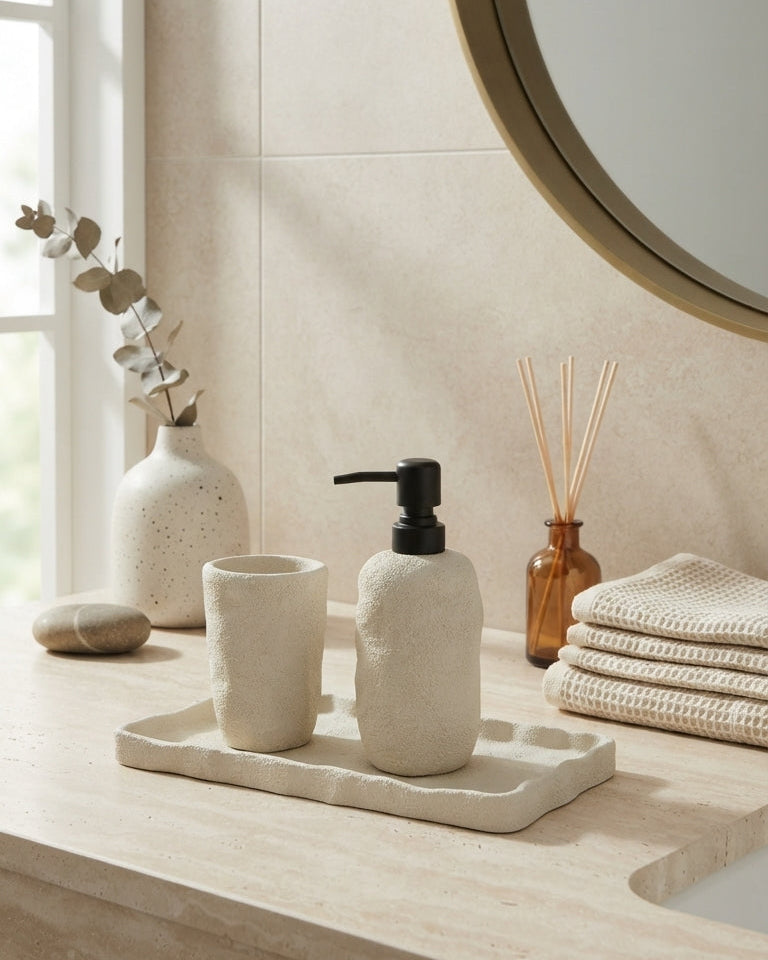 Jogo Banheiro Beige